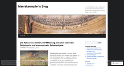 Desktop Screenshot of maerzkaempfer.wordpress.com