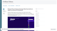 Desktop Screenshot of gokhanyilmaz.wordpress.com