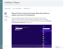 Tablet Screenshot of gokhanyilmaz.wordpress.com