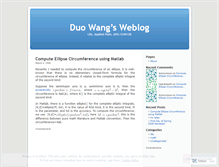 Tablet Screenshot of duowang.wordpress.com