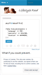 Mobile Screenshot of lifestylefood.wordpress.com