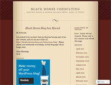 Tablet Screenshot of blackhorseconsulting.wordpress.com