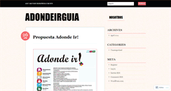 Desktop Screenshot of adondeirguia.wordpress.com