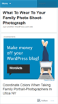 Mobile Screenshot of chooseclothingwiselyforfamilyportrait.wordpress.com