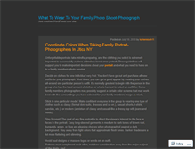 Tablet Screenshot of chooseclothingwiselyforfamilyportrait.wordpress.com
