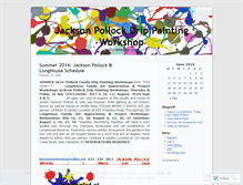 Tablet Screenshot of jacksonpollock.wordpress.com