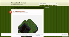 Desktop Screenshot of greencraftserver.wordpress.com