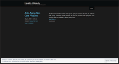 Desktop Screenshot of health4beauty.wordpress.com