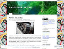 Tablet Screenshot of escritodesdelastripas.wordpress.com