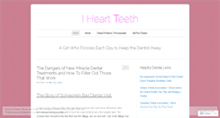 Desktop Screenshot of iheartteeth.wordpress.com