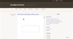 Desktop Screenshot of davidgbuchbinder.wordpress.com