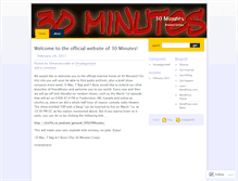Tablet Screenshot of 30minutesradio.wordpress.com