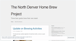 Desktop Screenshot of northdenverbrew.wordpress.com