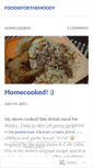 Mobile Screenshot of foodieforthemoody.wordpress.com