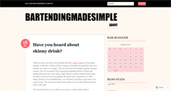 Desktop Screenshot of bartendingmadesimple.wordpress.com