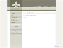 Tablet Screenshot of bluzeye.wordpress.com
