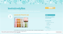 Desktop Screenshot of lewinslovelylites.wordpress.com