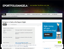 Tablet Screenshot of eportfolioangela.wordpress.com