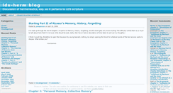 Desktop Screenshot of ldsherm.wordpress.com