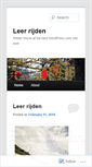 Mobile Screenshot of leerrijden.wordpress.com