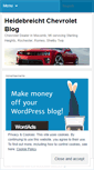 Mobile Screenshot of heidebreichtchevrolet.wordpress.com