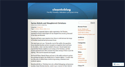 Desktop Screenshot of cleantvblog.wordpress.com