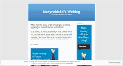Desktop Screenshot of maryrobb64.wordpress.com