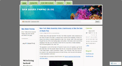 Desktop Screenshot of bansharkfinning.wordpress.com