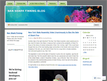Tablet Screenshot of bansharkfinning.wordpress.com