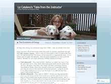 Tablet Screenshot of lizcatalano.wordpress.com
