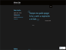 Tablet Screenshot of alfonsocala.wordpress.com