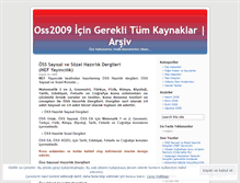 Tablet Screenshot of oss2009.wordpress.com