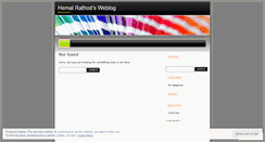 Desktop Screenshot of hemalrathod.wordpress.com