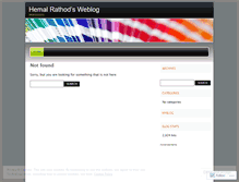 Tablet Screenshot of hemalrathod.wordpress.com