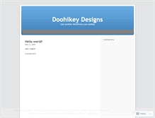 Tablet Screenshot of doohikeydesigns.wordpress.com