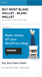 Mobile Screenshot of buymontblancwalletqral.wordpress.com