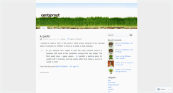 Desktop Screenshot of centsprout.wordpress.com