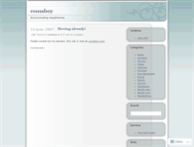 Tablet Screenshot of comaboy.wordpress.com