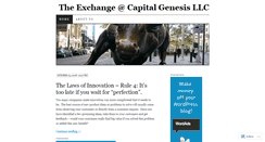 Desktop Screenshot of capitalgenesis.wordpress.com