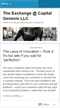 Mobile Screenshot of capitalgenesis.wordpress.com