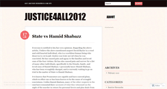 Desktop Screenshot of justice4all2012.wordpress.com