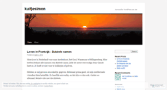 Desktop Screenshot of kuifjesimon.wordpress.com