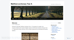 Desktop Screenshot of lectionarymatthew.wordpress.com