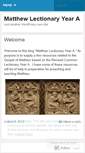 Mobile Screenshot of lectionarymatthew.wordpress.com