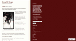 Desktop Screenshot of boundbydesign.wordpress.com