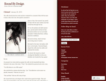 Tablet Screenshot of boundbydesign.wordpress.com