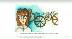 Desktop Screenshot of mackenzilee.wordpress.com