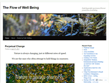 Tablet Screenshot of flowofwellbeing.wordpress.com