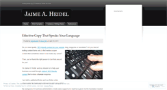 Desktop Screenshot of jaimeheidel.wordpress.com