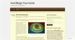 Desktop Screenshot of andblogsyouruncle.wordpress.com